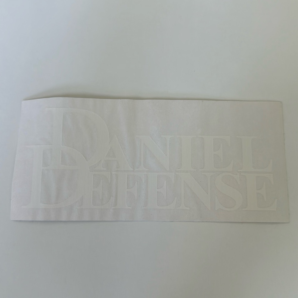 Daniel Defense White Decal